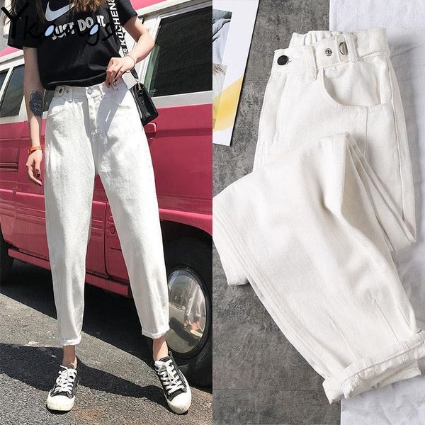 women's jeans vintage white elastic waist plus size autumn black boyfriends for women loose harem denim pants trousers mom, Blue
women's jeans vintage white elastic waist plus size autumn black boyfriends for women loose harem denim pants trousers mom, Blue
