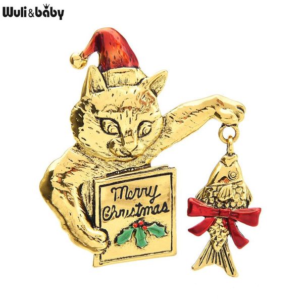 pins, brooches wuli&baby christmas cat holding fish and books brooch pins cute animal wearing hat women gift 2021, Gray
pins, brooches wuli&baby christmas cat holding fish and books brooch pins cute animal wearing hat women gift 2021, Gray