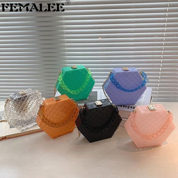 shoulder bags 2021 funny personality acrylic crossbody bag double chain diamond lattice polygon clutch party small women handbags and purses
shoulder bags 2021 funny personality acrylic crossbody bag double chain diamond lattice polygon clutch party small women handbags and purses
