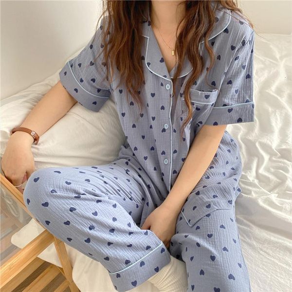 pajama set short sleeve love womens sleepwears heart print cotton 2 piece homewear clothes blouse pijamas pants home suit, Black;red
pajama set short sleeve love womens sleepwears heart print cotton 2 piece homewear clothes blouse pijamas pants home suit, Black;red