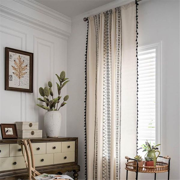curtain & drapes american half blackout curtains with tassel for bedroom kitchen living room geometric printed cotton linen boho country
curtain & drapes american half blackout curtains with tassel for bedroom kitchen living room geometric printed cotton linen boho country