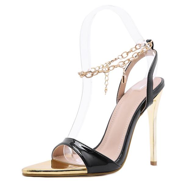 dress shoes blwbyl 2021 summer women sandals pointed toe high heel fashion metal chain thin party sandalias mujer 35-42, Black
dress shoes blwbyl 2021 summer women sandals pointed toe high heel fashion metal chain thin party sandalias mujer 35-42, Black