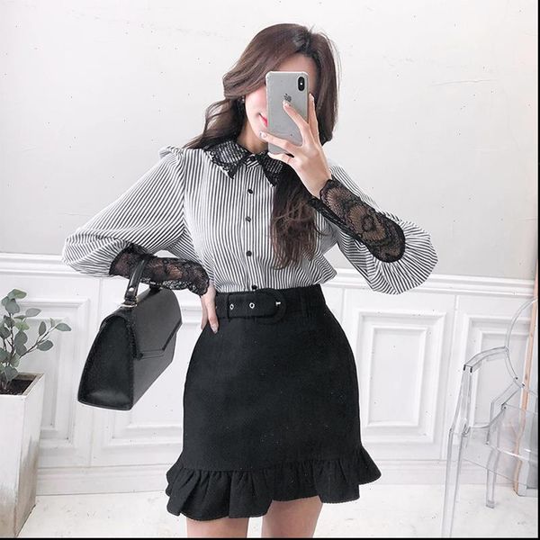 fall women shirts clothing striped long sleeve blouse autumn clothes lace blusas elegantes korean style fashion puff sleeveefemal, White
fall women shirts clothing striped long sleeve blouse autumn clothes lace blusas elegantes korean style fashion puff sleeveefemal, White