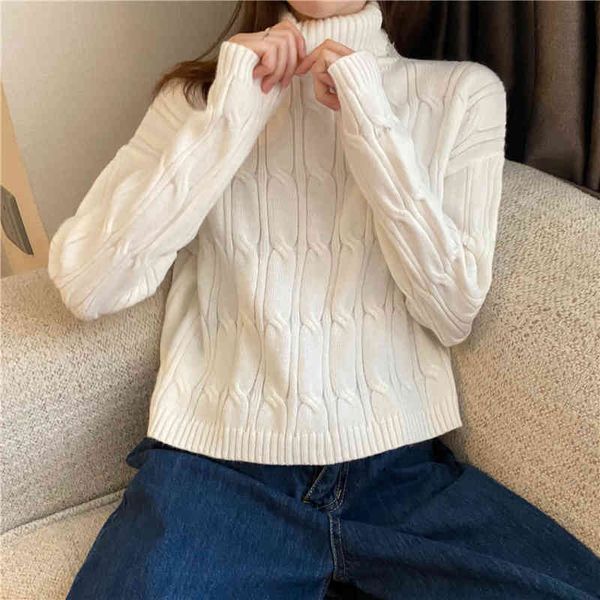 comelladies sweater pullover oversized winter fashion sweater retro lazy high neck thick female sweater pullover 210515, White;black
comelladies sweater pullover oversized winter fashion sweater retro lazy high neck thick female sweater pullover 210515, White;black