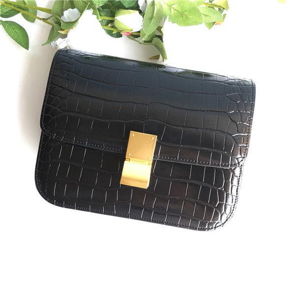 tofu bag crocodile leather box small square bag high-grade leather one shoulder messenger bag black
tofu bag crocodile leather box small square bag high-grade leather one shoulder messenger bag black