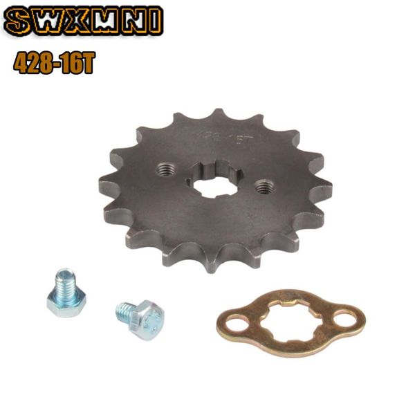front engine 428# 16t teeth 17mm 20mm chain sprocket with retainer plate locker for dirt pit bike atv quad go kart moped buggy assembly
front engine 428# 16t teeth 17mm 20mm chain sprocket with retainer plate locker for dirt pit bike atv quad go kart moped buggy assembly
