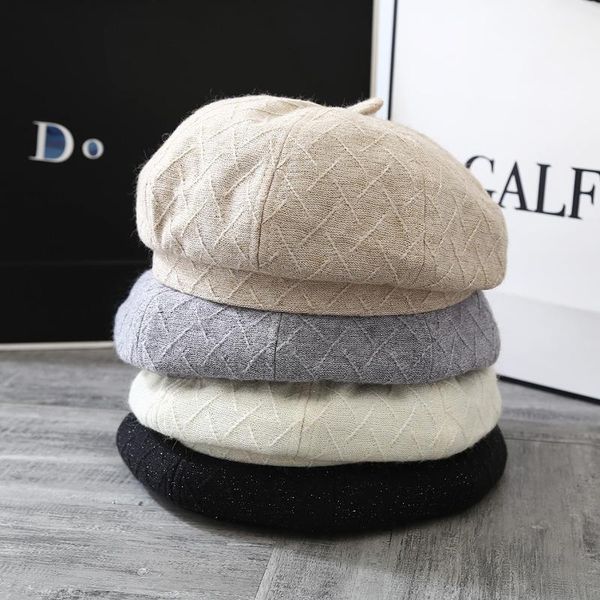 berets boina men's cap womens hats fall for women 2021bonnets designer autumn winter hat male vintage painter, Blue;gray
berets boina men's cap womens hats fall for women 2021bonnets designer autumn winter hat male vintage painter, Blue;gray