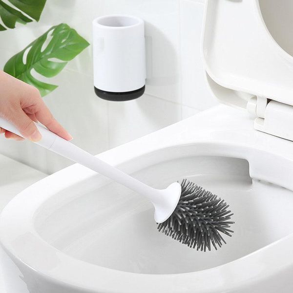 toilet brushes & holders silicone wall-mounted brush drain head holder set durable plastic+tpr rubber bathroom cleaning tool
toilet brushes & holders silicone wall-mounted brush drain head holder set durable plastic+tpr rubber bathroom cleaning tool