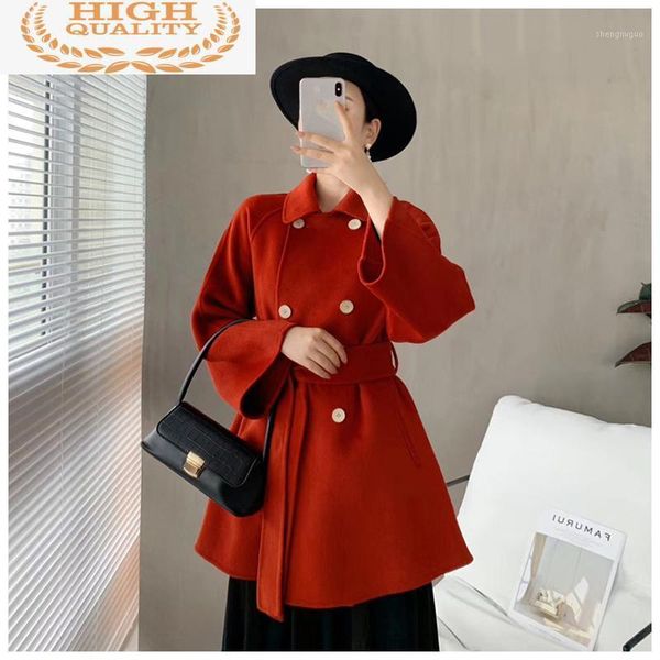 wool 100% coat female jacket autumn winter coats korean red clothes woman long veste femme 2021 women's & blends, Black
wool 100% coat female jacket autumn winter coats korean red clothes woman long veste femme 2021 women's & blends, Black