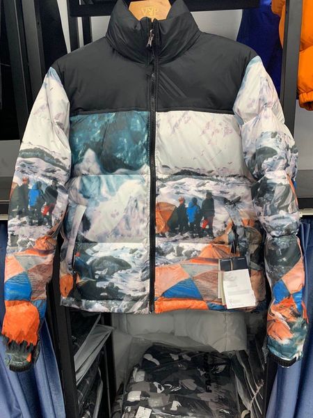 men winter north camping print down jacket outdoor hooded thick coat sport women outerwear male face clothing parkas p210, Black
men winter north camping print down jacket outdoor hooded thick coat sport women outerwear male face clothing parkas p210, Black