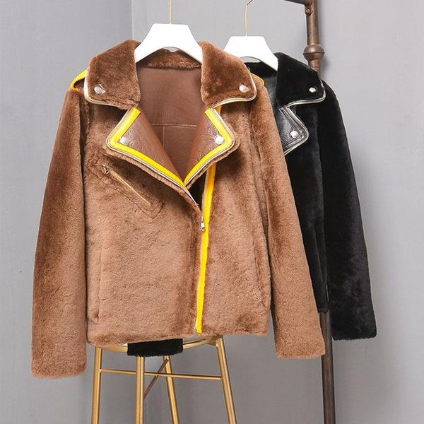 women's fur & faux pure sheepskin natural color coat winter clothes women 2021 arrival merino wool parka real genuine leather jacket, Black
women's fur & faux pure sheepskin natural color coat winter clothes women 2021 arrival merino wool parka real genuine leather jacket, Black