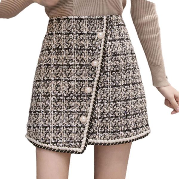 iregular women's skirt spring and autumn high waist plaid a-line casual mini skirts, Black
iregular women's skirt spring and autumn high waist plaid a-line casual mini skirts, Black