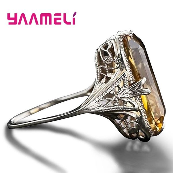 statement big rectangle cz stone ring for women female excellent 925 sterling silver citrine z christmas new year gift, Golden;silver
statement big rectangle cz stone ring for women female excellent 925 sterling silver citrine z christmas new year gift, Golden;silver