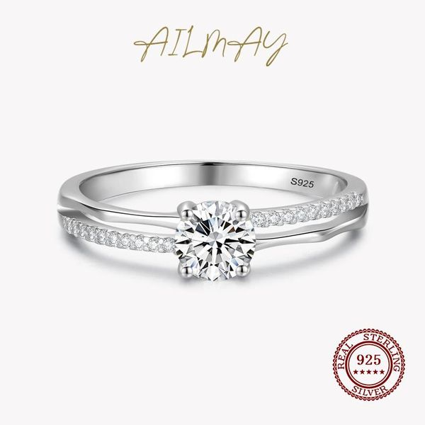 cluster rings ailmay 925 sterling silver fashion luxury double iine slub clear zircon for women wedding engagement fine jewelry, Golden;silver
cluster rings ailmay 925 sterling silver fashion luxury double iine slub clear zircon for women wedding engagement fine jewelry, Golden;silver