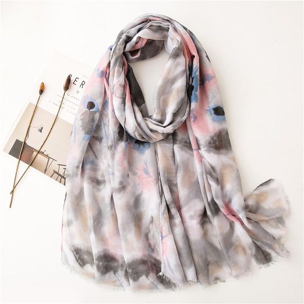 women fashion ink painting floral fringe viscose scarf print soft shawls and wraps bufandas muslim hijab sjaal 180*90cm scarves, Blue;gray
women fashion ink painting floral fringe viscose scarf print soft shawls and wraps bufandas muslim hijab sjaal 180*90cm scarves, Blue;gray