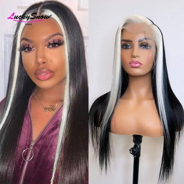 straight lace front human hair wigs for women pre plucked brazilian remy white highlight transparent 150%1, Black;brown
straight lace front human hair wigs for women pre plucked brazilian remy white highlight transparent 150%1, Black;brown