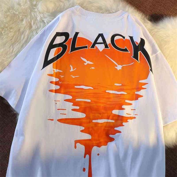 1high street hip hop graffiti t-shirt female summer loose letter short sleeve fashion2021, White;black
1high street hip hop graffiti t-shirt female summer loose letter short sleeve fashion2021, White;black