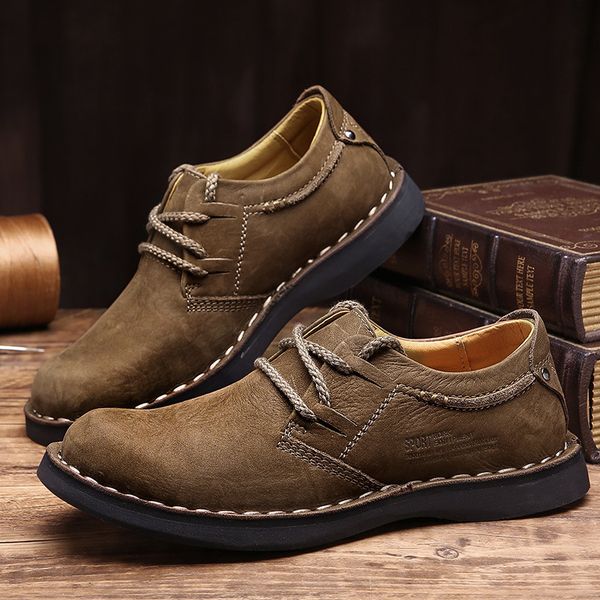 waterproof men's leather sho big head wide feet outdoor work rainproof sole wear-ristant anti-skid tooling, Black
waterproof men's leather sho big head wide feet outdoor work rainproof sole wear-ristant anti-skid tooling, Black