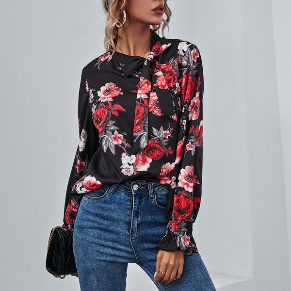 45# woman tshirts casual fashion slim floral printed t-shirt chiffon long-sleeved models ladies mujer camisetas women's, White
45# woman tshirts casual fashion slim floral printed t-shirt chiffon long-sleeved models ladies mujer camisetas women's, White