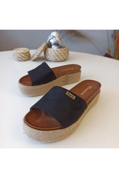 slippers lady mash suede, Black