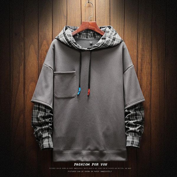 men's hoodies & sweatshirts mens patchwork hoodie sweatshirt daily casual plaid harajuku pullover spring autumn loose male hip hop stre, Black
men's hoodies & sweatshirts mens patchwork hoodie sweatshirt daily casual plaid harajuku pullover spring autumn loose male hip hop stre, Black