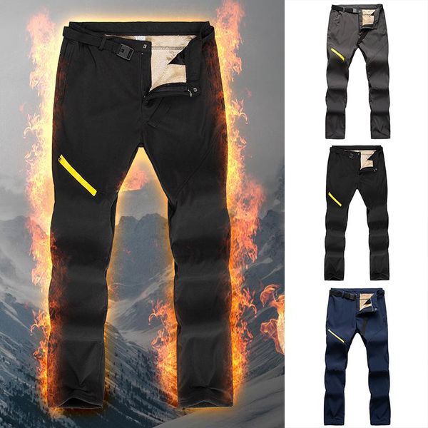 men's pants detachable plush for outdoor fishing thickened windproof warm mountaineering jrdh889, Black 
men's pants detachable plush for outdoor fishing thickened windproof warm mountaineering jrdh889, Black