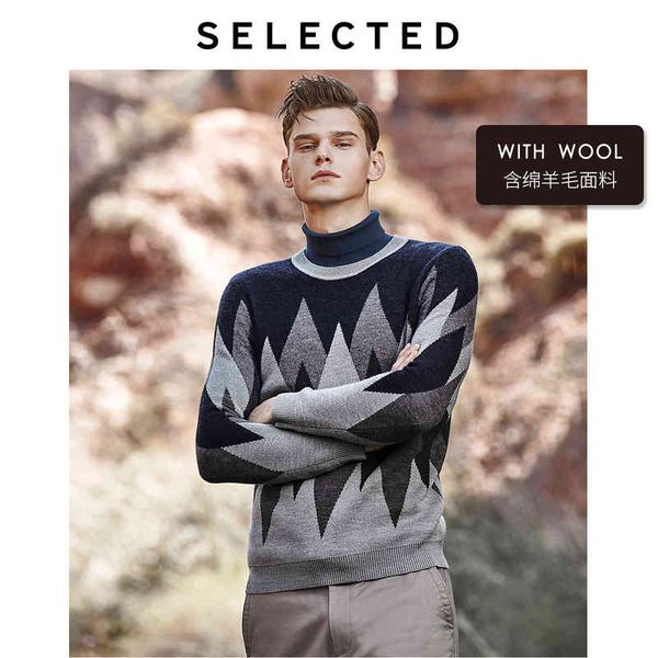 selected men's geometrical stitching woolen knit wool sweater s|419424528, Black
selected men's geometrical stitching woolen knit wool sweater s|419424528, Black