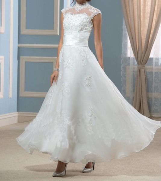 party dresses organza tulle high collar half sleeve beaded pearls a line alencon lace anke length applique button zipper, White;black
party dresses organza tulle high collar half sleeve beaded pearls a line alencon lace anke length applique button zipper, White;black