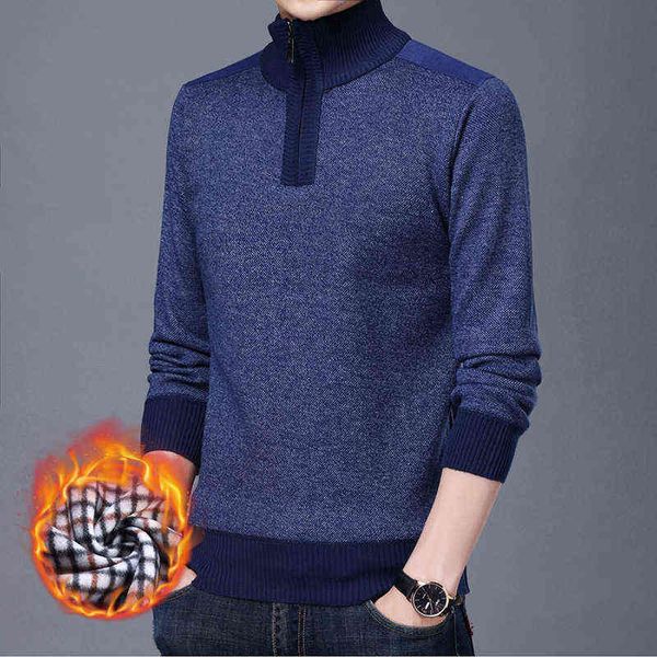 sweaters autumn and winter knitwear middle-aged plush warm half high collar zipper solid color men's casual bottom shirt, White;black
sweaters autumn and winter knitwear middle-aged plush warm half high collar zipper solid color men's casual bottom shirt, White;black
