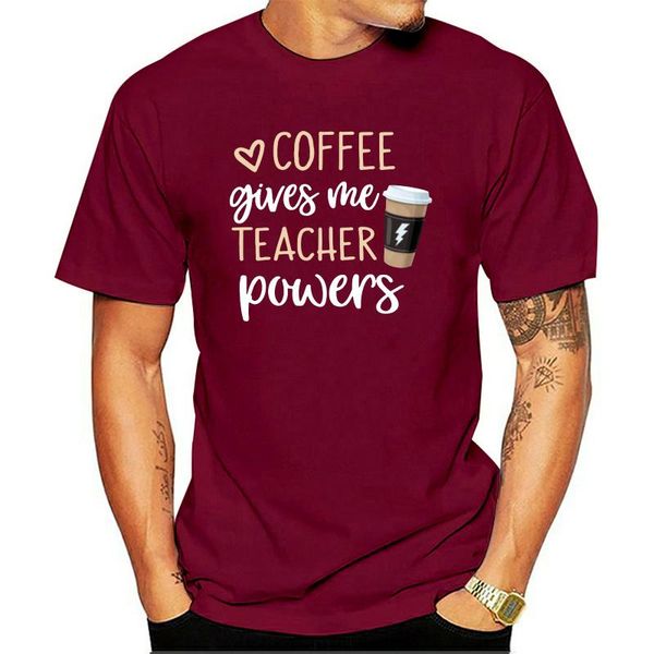 men's t-shirts the fine arts mens coffee gives me teacher powers is super t shirt size men/women, White;black
men's t-shirts the fine arts mens coffee gives me teacher powers is super t shirt size men/women, White;black