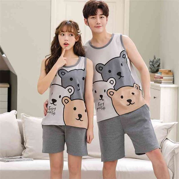 couple's pajama sets -4xl summer vest pajamas lovely cartoon sleepwear cotton for women short pant leisure outwear 210809, Black;red
couple's pajama sets -4xl summer vest pajamas lovely cartoon sleepwear cotton for women short pant leisure outwear 210809, Black;red
