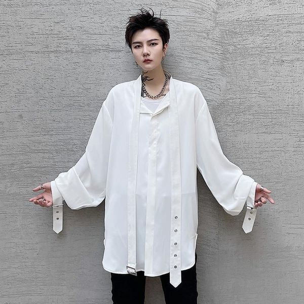 men's casual shirts 2022 hip hop streetwear men beach oversized women fashion harujuku for, White;black
men's casual shirts 2022 hip hop streetwear men beach oversized women fashion harujuku for, White;black