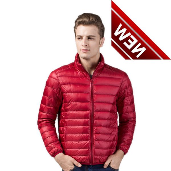 2019 men's new style lightweight down jacket stand collar winter coat plus-sized men's wear, Black
2019 men's new style lightweight down jacket stand collar winter coat plus-sized men's wear, Black