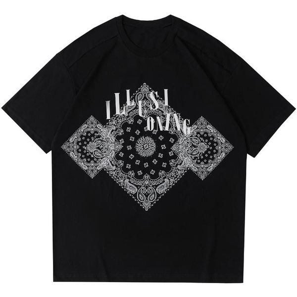 men's t-shirts lacible tees hip hop harajuku bandana paisley pattern print tshirts loose streetwear fashion casual short sleeve unisex, White;black
men's t-shirts lacible tees hip hop harajuku bandana paisley pattern print tshirts loose streetwear fashion casual short sleeve unisex, White;black