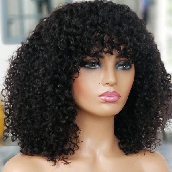 fringe kinky curly natural color mongolian human hair 13x6 lace front wigs for black women part 180 density, Black;brown
fringe kinky curly natural color mongolian human hair 13x6 lace front wigs for black women part 180 density, Black;brown
