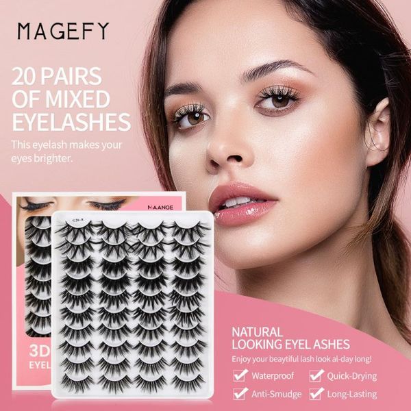 false eyelashes maange 20pairs of 3d natural thick long dramatic fake lashes eye makeup extension
false eyelashes maange 20pairs of 3d natural thick long dramatic fake lashes eye makeup extension