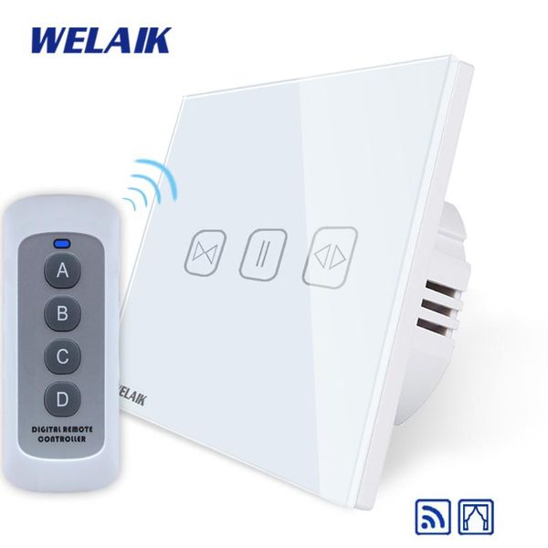 smart home control welaik uk rf 433mhz wall-touch switch-crystal glass-panel switch-remote control-smart curtain-switch b1911clcw/br01
smart home control welaik uk rf 433mhz wall-touch switch-crystal glass-panel switch-remote control-smart curtain-switch b1911clcw/br01