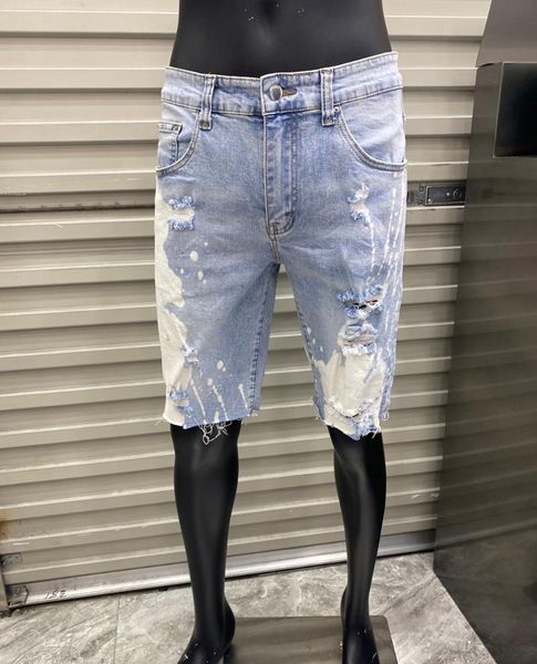 men's jeans summer style italy men shorts denim trousers blue white zipper for big size 40
men's jeans summer style italy men shorts denim trousers blue white zipper for big size 40
