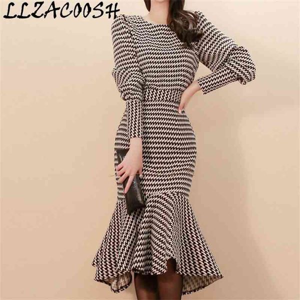 spring fashion 2 piece sets korean temperament slim houndstooth fishtail skirt suit 210514, White
spring fashion 2 piece sets korean temperament slim houndstooth fishtail skirt suit 210514, White