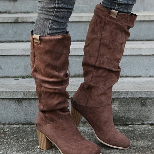 boots square high heels riding women thick platform women's knee roma botas mujer winter shoes woman, Black
boots square high heels riding women thick platform women's knee roma botas mujer winter shoes woman, Black