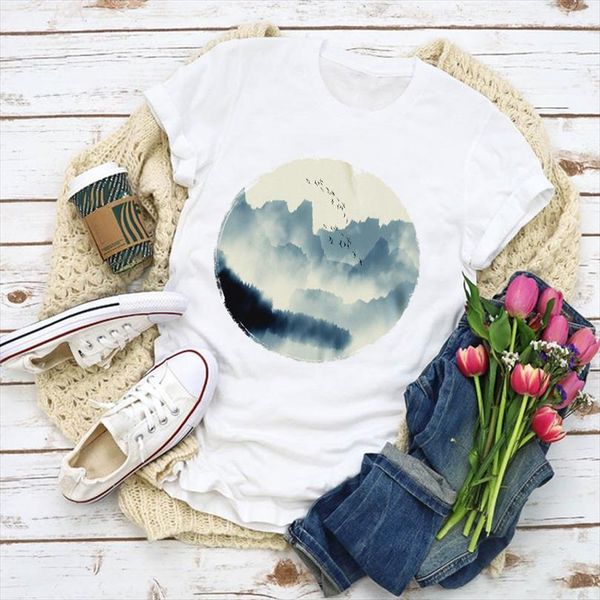 and women graphic mountain bird mens aesthetic womens painting print summer lady clothes t clothing tee female, White;black
and women graphic mountain bird mens aesthetic womens painting print summer lady clothes t clothing tee female, White;black