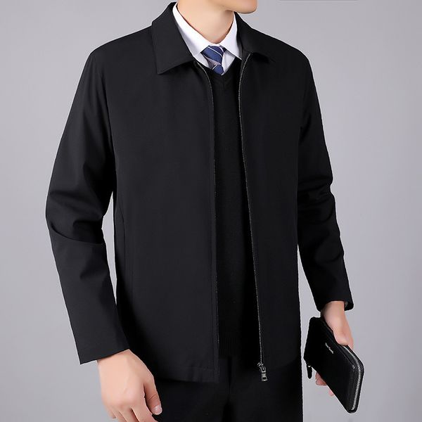 jacket 2021 men's middle-aged spring and autumn dad business suit lapel, Black;brown
jacket 2021 men's middle-aged spring and autumn dad business suit lapel, Black;brown
