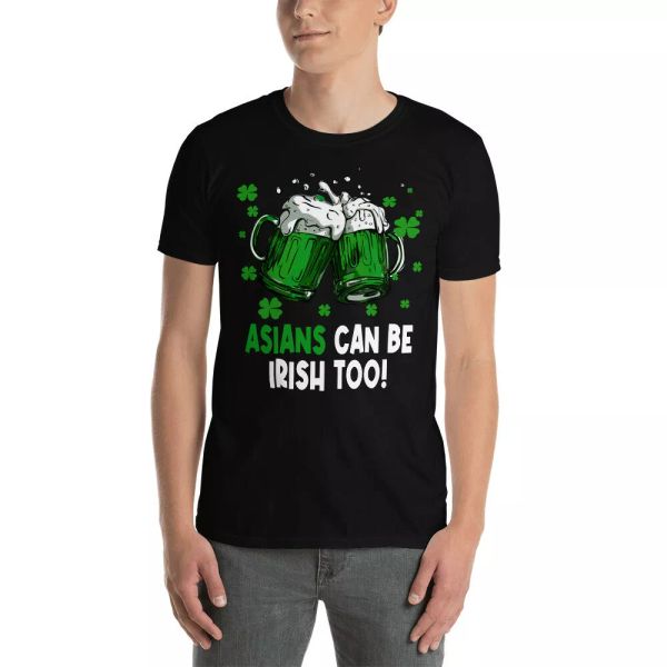 Asians Can Be Irish Too Funny St Patrick's Day Beer Drinking Asian T-Shirt, White;black
Asians Can Be Irish Too Funny St Patrick's Day Beer Drinking Asian T-Shirt, White;black