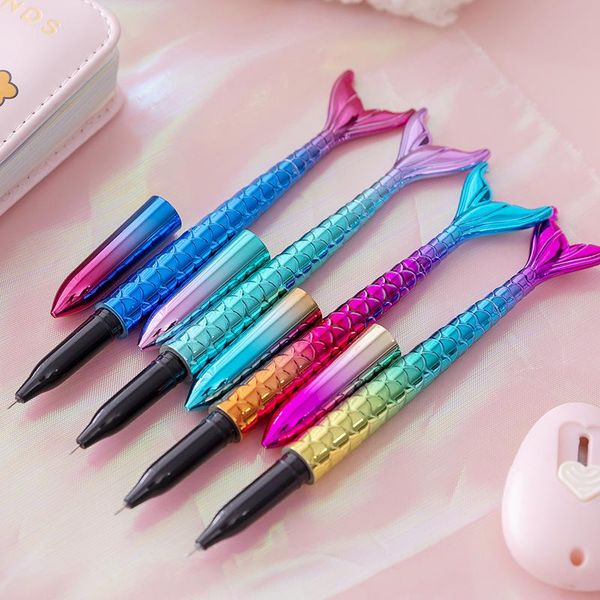 gel pens 2pcs cute colorful mermaid ink pen 0.5mm refill school supplies creative fish styling office gift stationery
gel pens 2pcs cute colorful mermaid ink pen 0.5mm refill school supplies creative fish styling office gift stationery