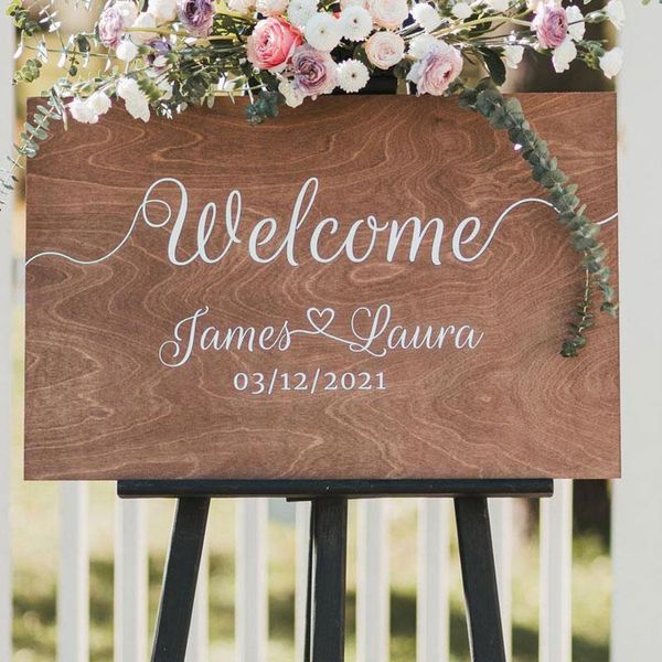 party decoration custom wedding welcome sign wooden personalized signs rustic decor boardd
party decoration custom wedding welcome sign wooden personalized signs rustic decor boardd