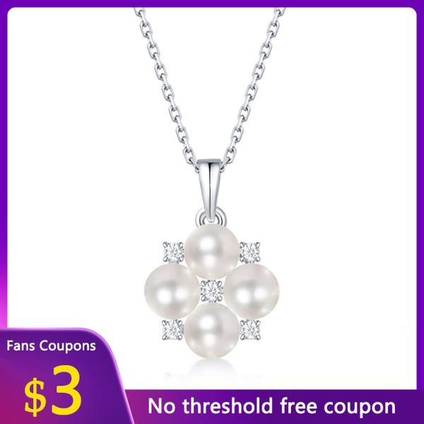 chains lynaccs women necklace moissanite diamond and pearls flower shape pendants for fine jewelry valentine's day gift, Silver
chains lynaccs women necklace moissanite diamond and pearls flower shape pendants for fine jewelry valentine's day gift, Silver