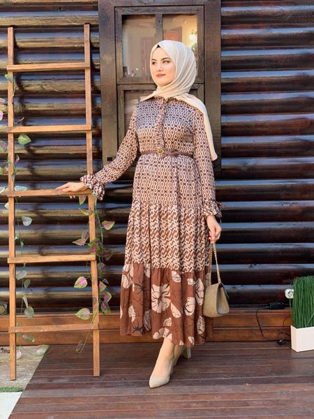 women long dress front frilly skirt floral pattern button detailed back turkey spring summer 2021 muslim fashion islam ethnic clothing, Red
women long dress front frilly skirt floral pattern button detailed back turkey spring summer 2021 muslim fashion islam ethnic clothing, Red
