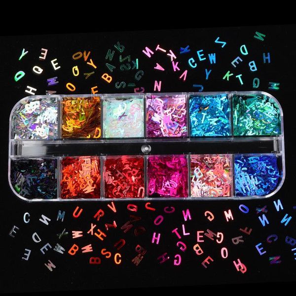 nail art decorations 12 color/set sequins 26 letters holographic decals 3d mixed nails glitter flakes laser confetti sequin salon, Silver;gold
nail art decorations 12 color/set sequins 26 letters holographic decals 3d mixed nails glitter flakes laser confetti sequin salon, Silver;gold