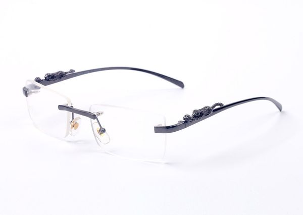

lunettes new designer sunglasses for men black brown clear lenses sports rimless buffalo horn glasses fashion women gold wood eyeglasses with box 5814180mm