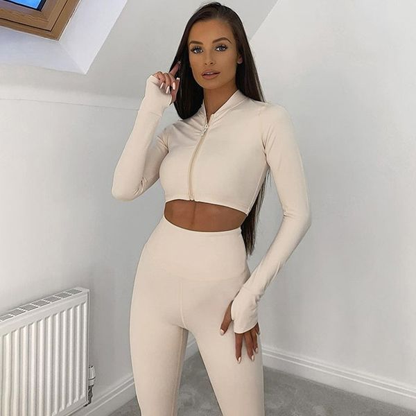 women's shorts winter women 2 two piece set long sleeve crop tshirt leggings pants bodycon sport fitness tracksuit j73 8w97, White;black
women's shorts winter women 2 two piece set long sleeve crop tshirt leggings pants bodycon sport fitness tracksuit j73 8w97, White;black
